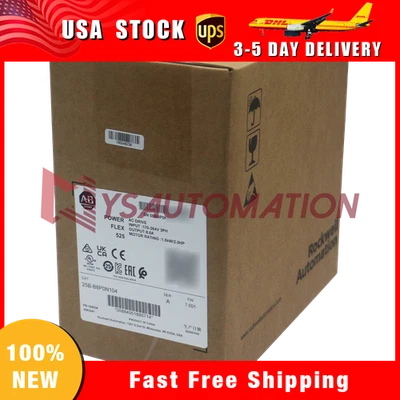 240 VAC 3 Phase 25B-B8P0N104 /A Allen-Bradley 25BB8P0N104 PowerFlex 525 AC Drive - Image 1 of 4