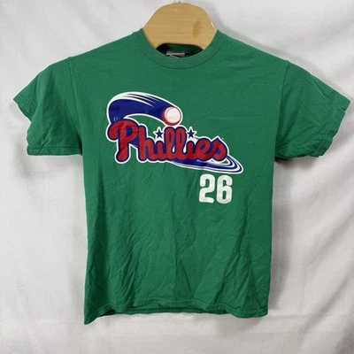 Philadelphia Phillies Chase Utley #26 St. Patricks Day Green Tshirt Men’s M MLB - Image 1 of 4