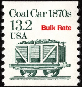 US Stamp Scott #2259 Mint NH - 13.2 Cents Bulk Rate Coal Car Transportation Coil - Picture 1 of 1