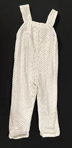 Zara Eyelet Jumper Girls 4 5T Lined White Summer - Picture 1 of 12