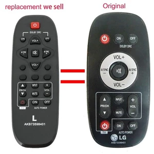 AKB73598401 Replace Remote Control fit for LG Soundbar NB2020A NB2030A NB2022A - Picture 1 of 5