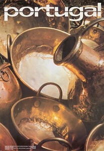 Original Vintage Poster Portugal Copper Pots Crafts Travel - Picture 1 of 1
