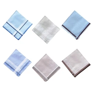 Pocket Handkerchief for Wedding Party Striped Hankies for Husband Dad Grandfathe - Picture 1 of 11