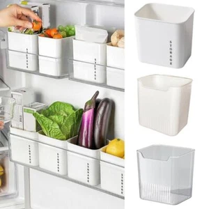 Stackable Refrigerator Storage Box Fridge Storage Bin Kitchen Organizer - Picture 1 of 10