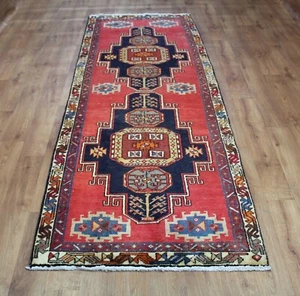 OLD WOOL HAND MADE  ORIENTAL FLORAL RUNNER AREA RUG CARPET 305 X 102  cm - Picture 1 of 11