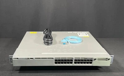 Cisco Catalyst 3850 WS-C3850-24T-E  24 Port Data IP Services Switch - Fast Ship - Image 1 of 4