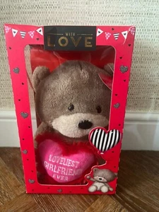 Hugs Red Heart LOVELIEST GIRLFRIEND EVER " Plush Soft Toy 11” - Picture 1 of 4