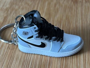 New Mini 3D~AIR JORDAN ~ sneaker shoe keychain ~ Matte Grey - Picture 1 of 7