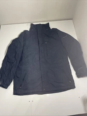 Chaqueta Columbia Titanium Omni-Tech Tech Interchange para hombre negra con capucha lluvia talla L Foto 1 de 4
