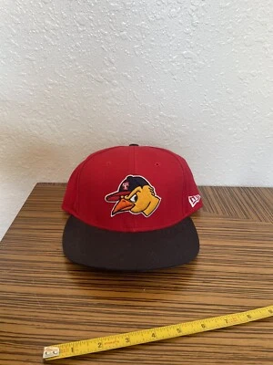 VTG TOLEDO MUD HENS 100% Wool NEW ERA 59FIFTY USA Baseball Hat SZ 7 1/4 - Cool - Image 1 of 4