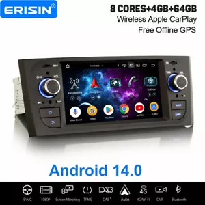 64GB 8-Kern Android 14 DAB+ Autoradio Navi CarPlay 4G SD Fiat Grande Punto Linea - Bild 1 von 22