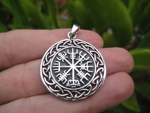 925 Silver Viking Norse Celtic Trident Pendant Necklace jewelry Art A17 - Picture 1 of 8