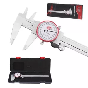 Metric Dial Caliper Measuring Tool 150mm Analog Precision Caliper ±0.02mm 4-Ways - Picture 1 of 8