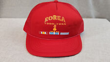 USED Vintage Korea Korean War 106 Ordnance Red Mesh Trucker Snapback Hat Cap O/S