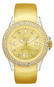 Ice-Watch Stone Tycoon Swarovski Polyamide Gold Plated Unisex Watch ST.GG.U.L.10 - Picture 1 of 3