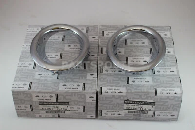 Infiniti QX56 QX80 OEM Lámpara antiniebla acabado bisel cromado delantero izquierdo y derecho Foto 1 de 4