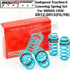GODSPEED TRACTION-S LOWERING SPRINGS FOR HONDA CIVIC DX LX EX SI 2012-2015 FG/FB
