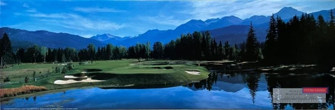 Nicklaus North, Whistler, BC Canada Vintage Golf Slim Print 12 x 36 Cover