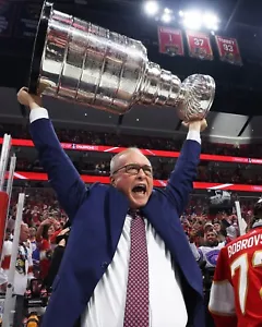 Paul Maurice Florida Panthers 2024 Stanley Cup Champion 8x10 NHL Photo - Picture 1 of 1