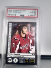 2008~09 Panini Hockey Sticker #133 ALEX OVECHKIN PSA 10 POP 1 GOAT BOMB POP 1 $$
