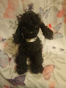 Ty Beanie Babies - Bijoux Black Poodle Dog con etiquetas y protector 14dop - Imagen 1 de 6