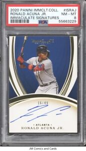 2020 Immaculate Collection Immaculate Auto #22 Ronald Acuna Jr. PSA 8 /49
