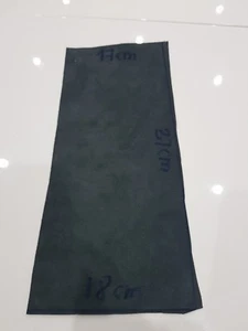 BLACK ITALIAN GENUINE LEATHER OFFCUTS 17CM x 37CM x 18cm PREMIUM QUALITY - Picture 1 of 3