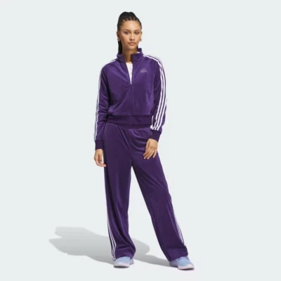adidas Originals Women Y2K Glam Plush Velour Track suit (Jacket XL) (Pant L) - Image 1 of 4