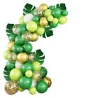 Dark Green Jungle Lime Green Confetti Balloons Party Decoration Leaves  Boys