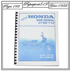 Honda Shop Manual CT90 "77-79" CT110 "80-82" - Bild 1 von 11
