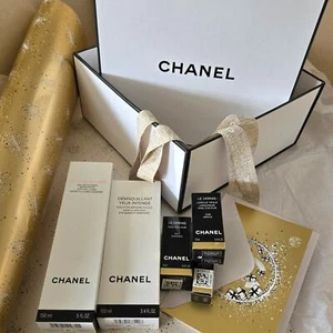 CHANEL New in Box Bundle, Skin Lip Nail Gift Box Ribbon Wrapping Paper Gift Card - Picture 1 of 3