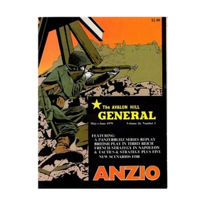 Avalon Hill General Mag Vol. 16, #1 "Anzio - 5 New Scenarios" Mag VG - Picture 1 of 1