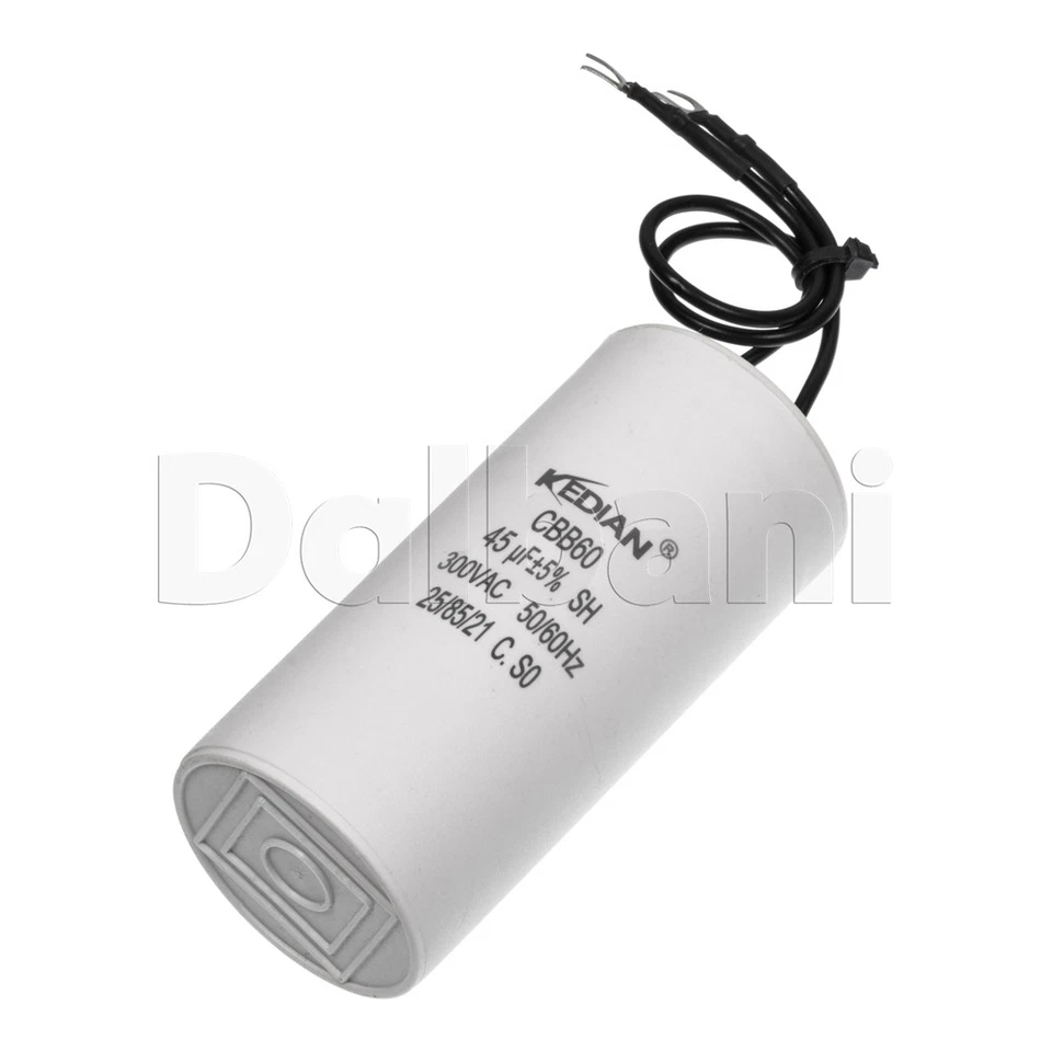 Japanese Spec 45UF 300VAC Motor Run Capacitor CBB60 50/60HZ 25/85/21 45X95 45MFD - Image 1 of 3