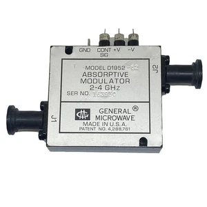 D1952-62 General Microwave Absorptive Modulator 2-4Ghz NOS - Picture 1 of 1