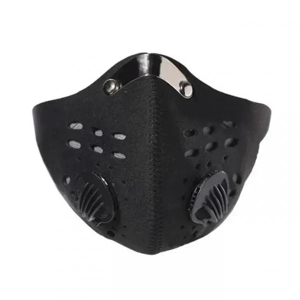 Masque Anti-Pollution en Néoprène Etanche Lavable Filtre Remplaçable Double Valv - Photo 1/1