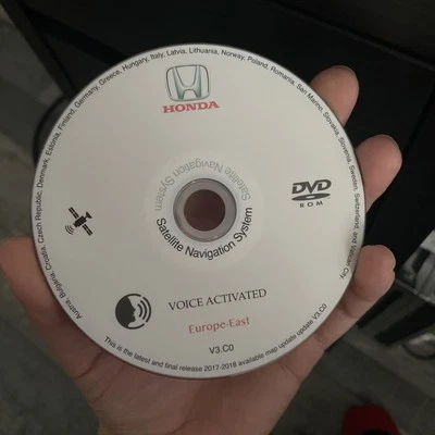 HONDA SAT NAV MAP NAVIGATION LATEST UPDATE DISC VER 3.CO EUROPE-EAST 2017-2018 - Image 1 of 2