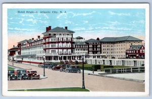 Postal de HOTEL BRIGHTON OLD CARS ATLANTIC CITY NJ 1910-20 - Imagen 1 de 2