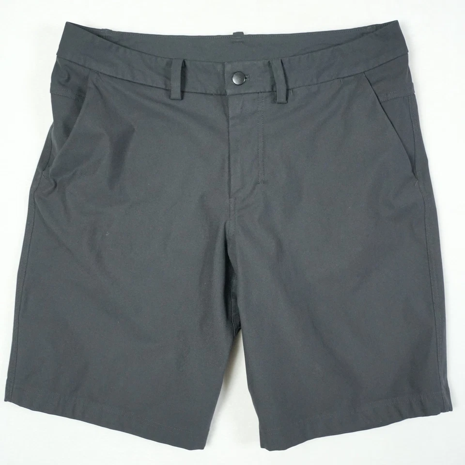 Pantalones Cortos Lululemon Para Hombre Talla 34 Negros Athleisure Informales Comisión Rendimiento Foto 1 de 4