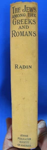 Scarce The Jews Among The Greeks And Romans-Max Radin-1916-Jewish Publication - Picture 1 of 3