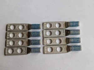 Burndy YA6CL-2TC14E, #6awg blue 2-hole lug,1/4" stud,1/2" center,lot of (8) - Picture 1 of 3
