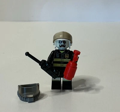 LEGO ZOMBIE FIREMAN minifigure halloween city town ghost monster vampire - Image 1 of 4