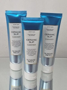 Sunday Riley Ceramic Slip Cleanser Trio 90ml (3 x 30ml) New & Sealed - Picture 1 of 8