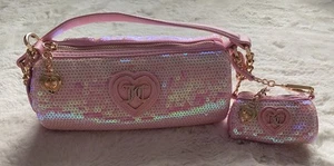 Juicy Couture Scegli Juicy Barrel Bag Mini Barrel Portamonete Rosa Paillettes Senza Etichetta - Foto 1 di 12