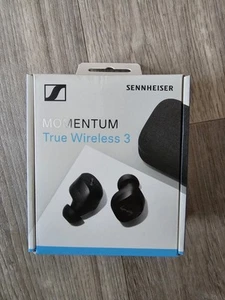 Bluetooth In-Ear Headphones Sennheiser Momentum True Wireless 3 Earbuds Black - Picture 1 of 2