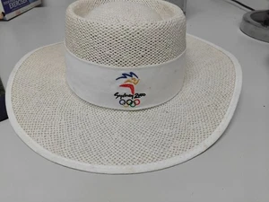 Vintage Nike 2000 Olympics Sydney Wide Brim Straw Hat NWT S Merch Supporter Rare - Bild 1 von 11