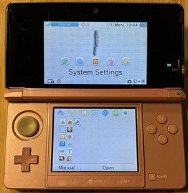 Nintendo 3DS Handheld System - Pink With Charger, Stylus 32GB/SD Card