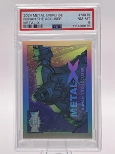 2024 Skybox Marvel Metal Universe Avengers Metal-X Ronan The Accuser MX19 - Picture 1 of 3