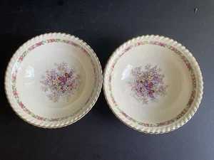 Cuencos de cereal Johnson Bros Old English Queen’ S Bouqy Canada Visit 1939 6” 2 piezas - Imagen 1 de 6