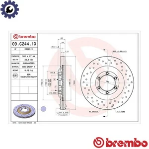 2x BRAKE DISC 09.C244.1X FOR ISUZU D-MAX/II/Platform/Chassis 4JK1-TCY 2.5L 4cyl - Picture 1 of 7