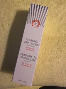 FIRST AID BEAUTY 0.3% Retinol Complex Serum w Peptides Sensitive Skin 30 ml 1 oz - Picture 1 of 6